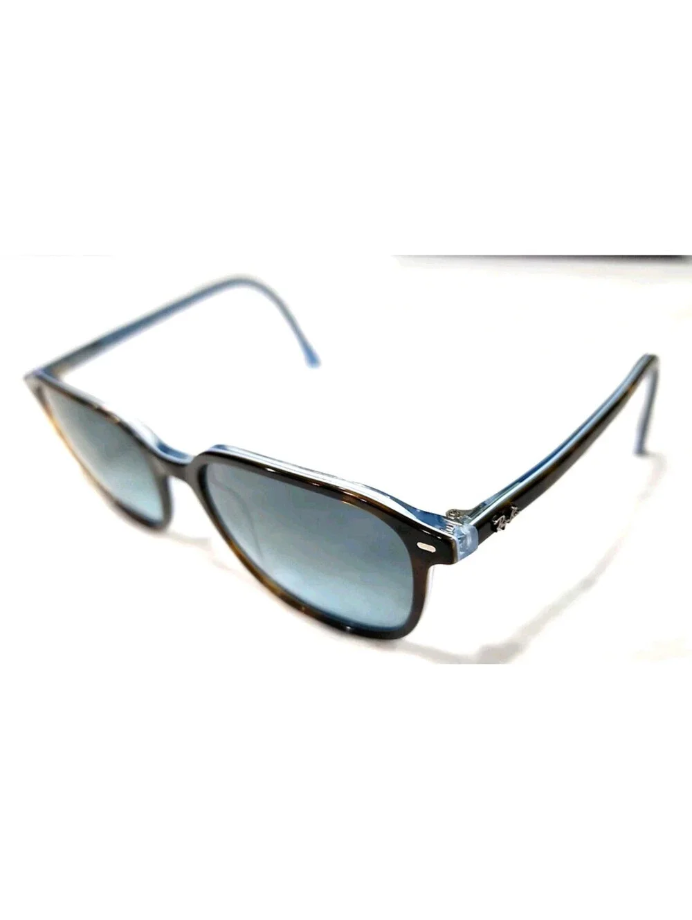 Ray Ban RB2193 1316/3M Lg Sz Tortoise Blue Square Sunglasses 53-18 145 Read